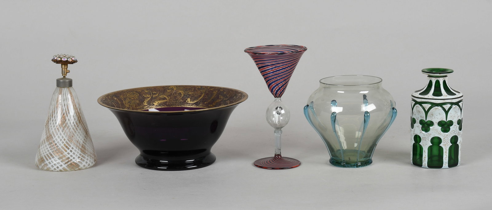 Five Pieces of Art Glass Including Moser (1 of 14)