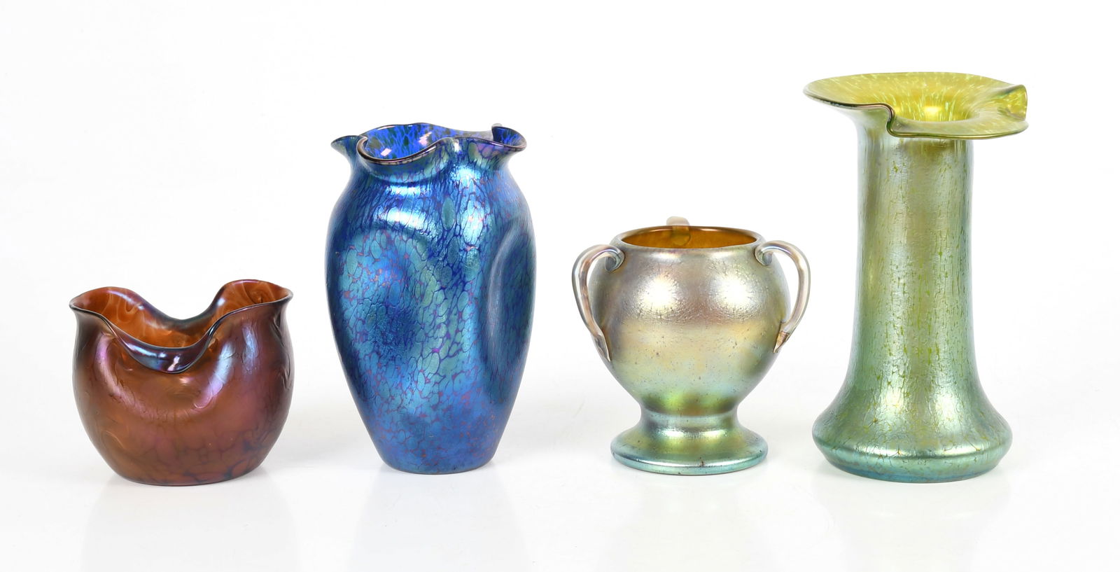 Four Pieces of Loetz Art Glass Vases (1 of 12)