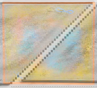 Robert Natkin (1930 - 2010) Acrylic on Board: Robert Natkin (1930 - 2010) Acrylic on Board. An abstract work, signed at the lower right. Dimensions: 21in x 23 1/2in, the frame 22in x 24in. Provenance: From a B