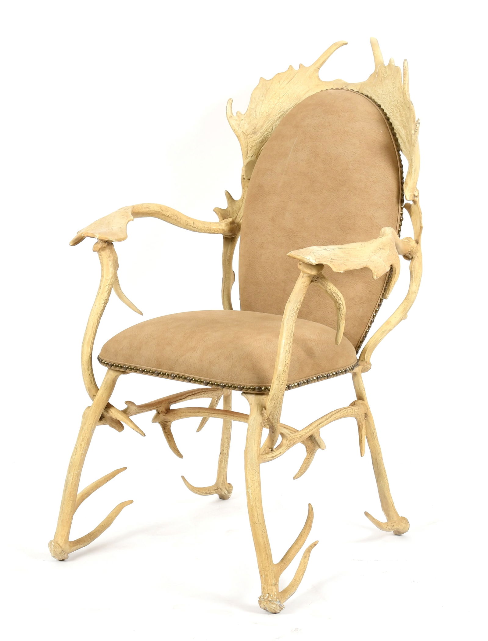 Arthur Court Designer Aluminum Moose Antler Armchair (1 of 11)