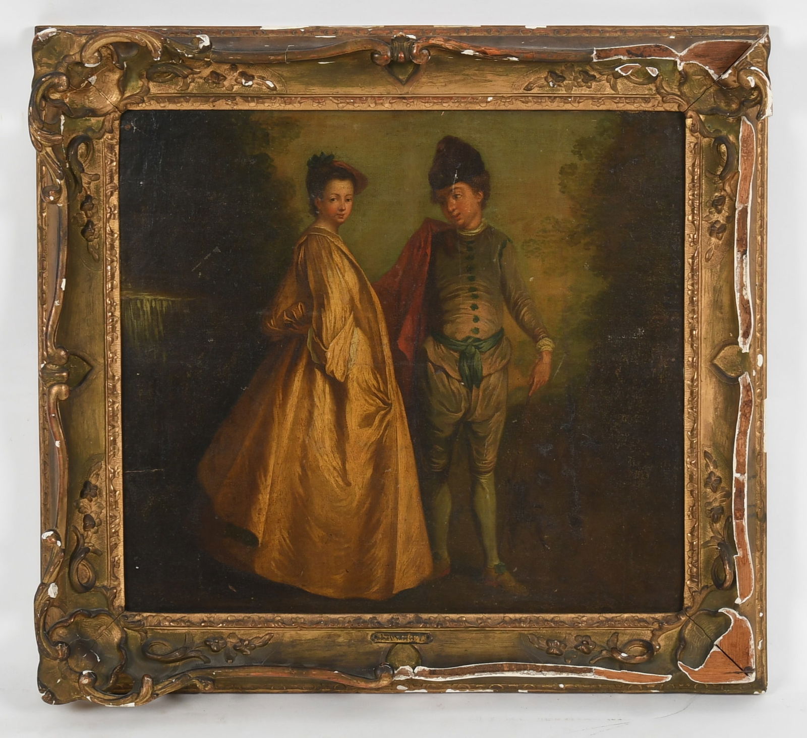 Attributed to Nicolas Lancret (1690 - 1743) Oil on Canvas (1 of 11)