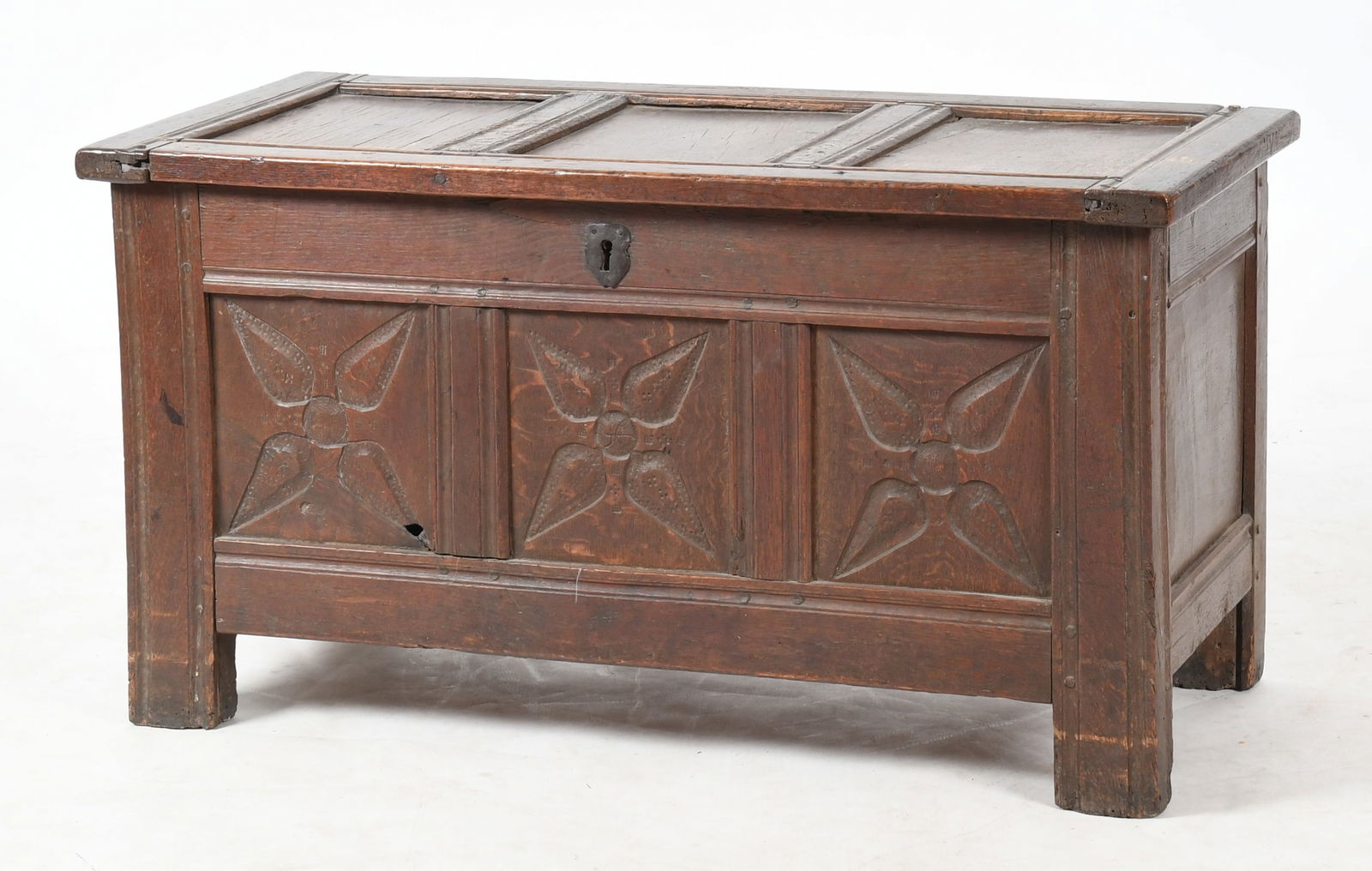 Charles II Carved Oak Joined Blanket Chest, Late 17th Century (1 of 10)