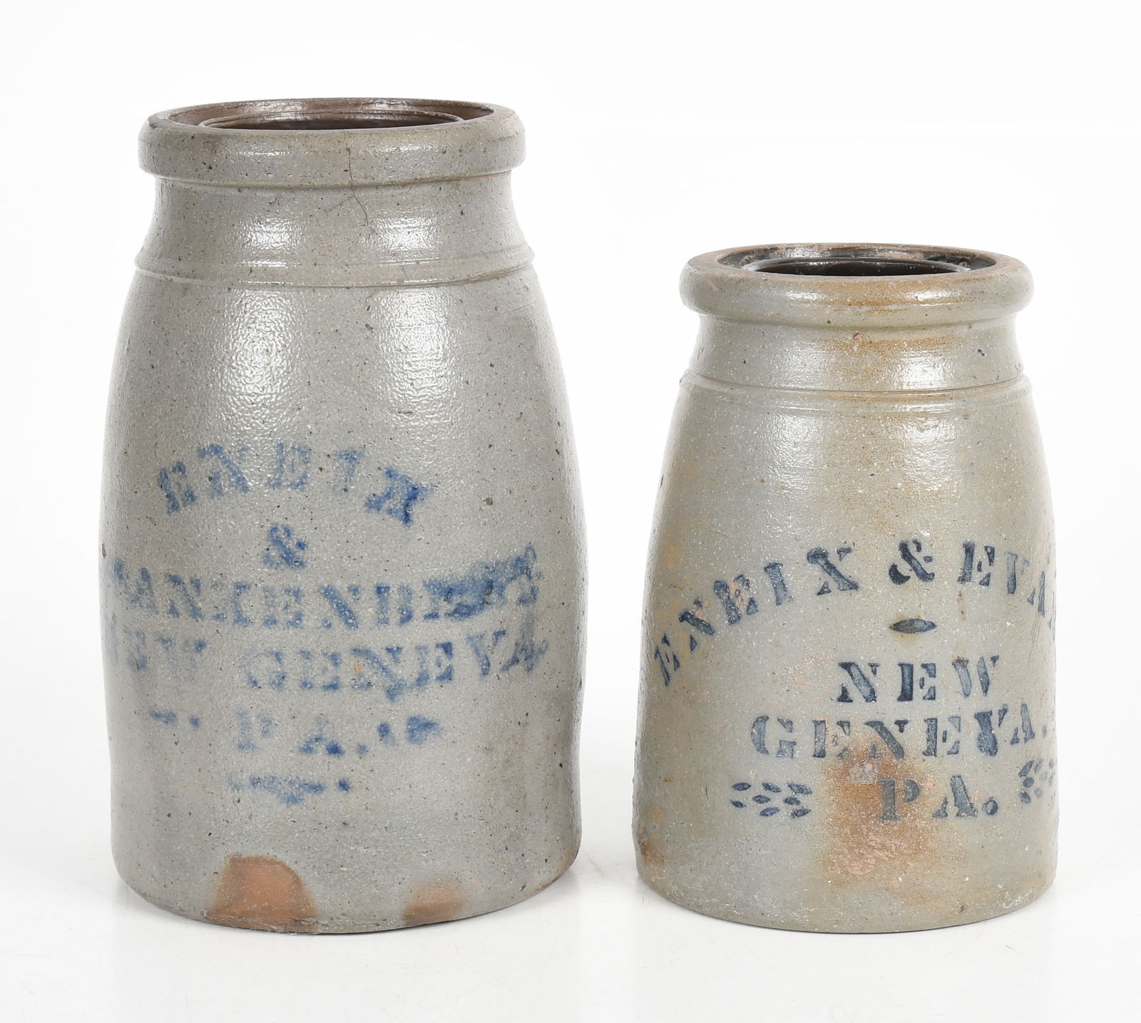 Two Eneix, New Geneva, Pennsylvania Salt Glazed Stoneware Canning Jars (1 of 8)
