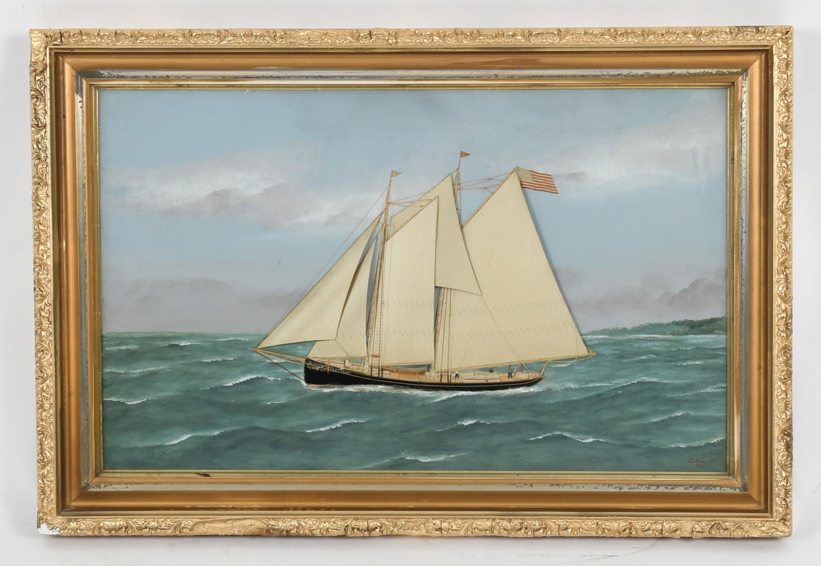 Thomas Willis (1850 - 1925) Oil and Silk Embroidery (1 of 8)