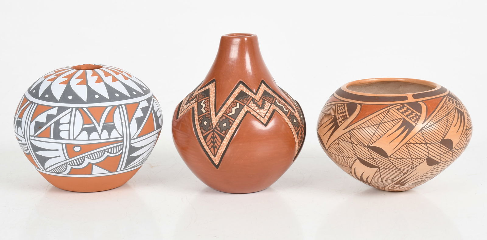 Three Pieces of Native American Pottery, Women Artists (1 of 10)