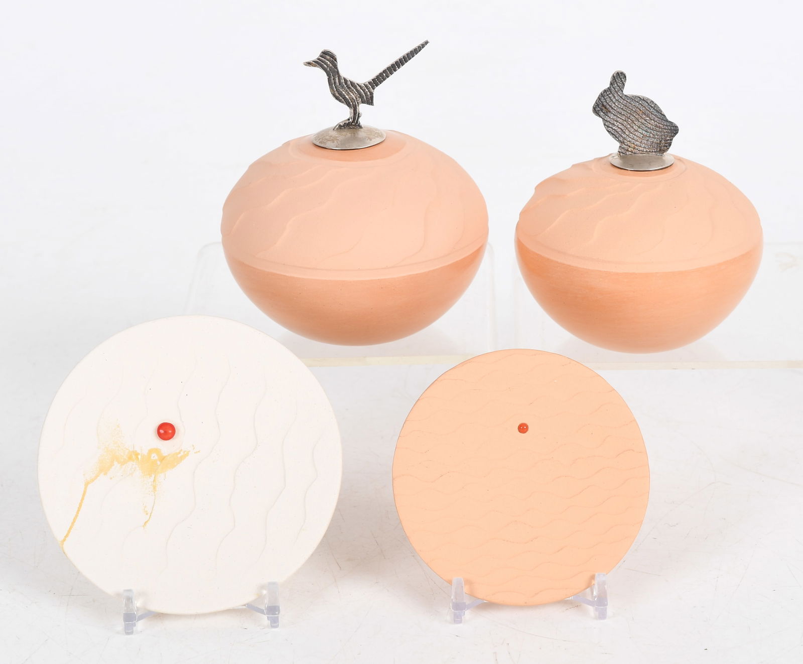 Preston Duwyenie (Born 1951) Four Pieces of Native American Pottery (1 of 12)