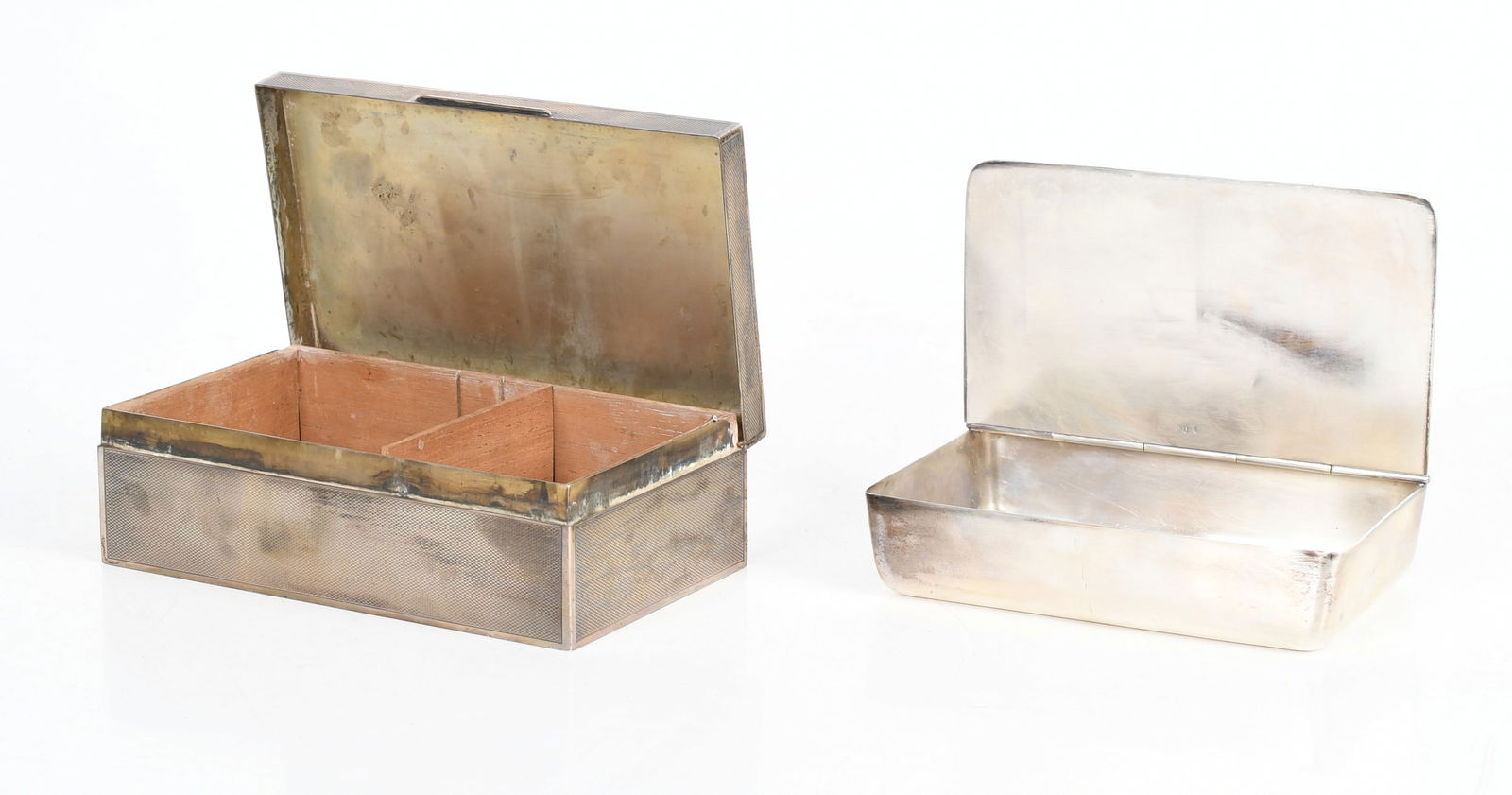 Two Sterling Silver Cigarette Boxes (1 of 9)