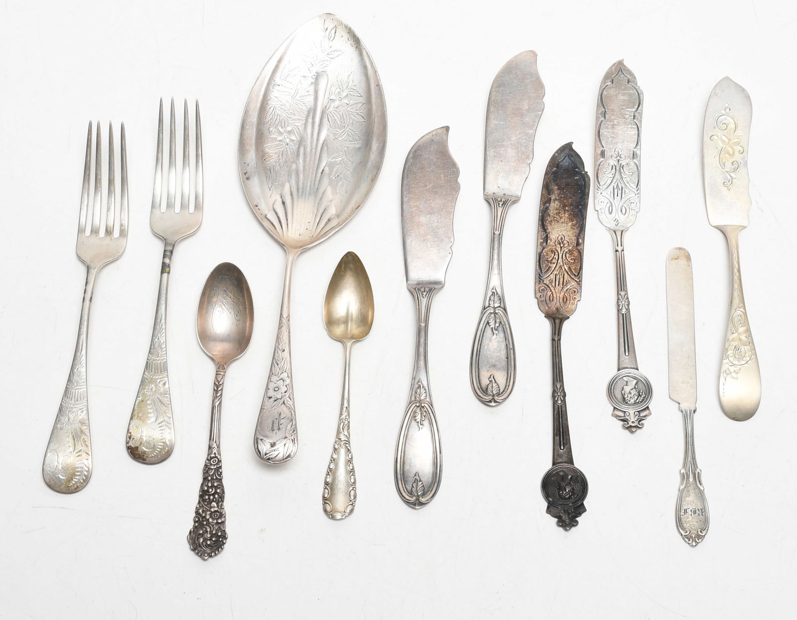 A Group of American 19th Century Sterling Silver Flatware (1 of 11)