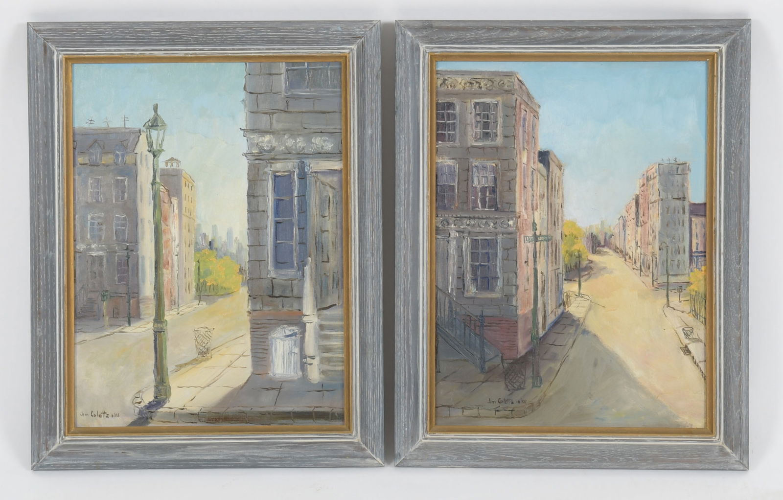 Jim Coletta (New York, 20th century) Oil on Board, Two Works (1 of 8)