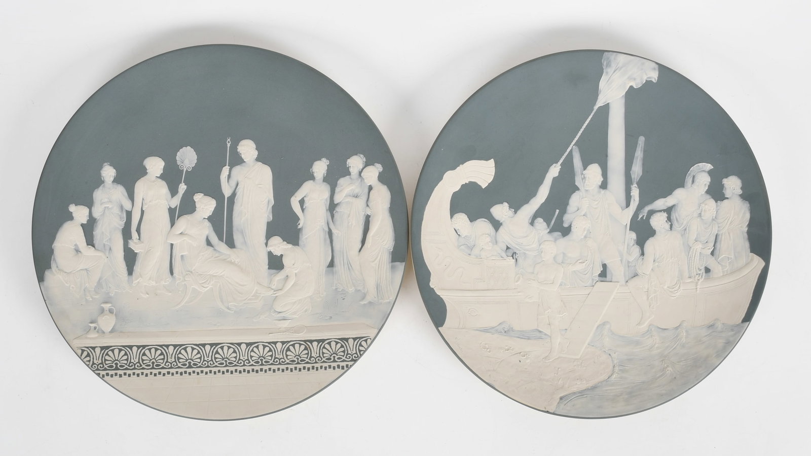 A Pair of Mettlach Villeroy & Boch Ceramic Chargers (1 of 10)