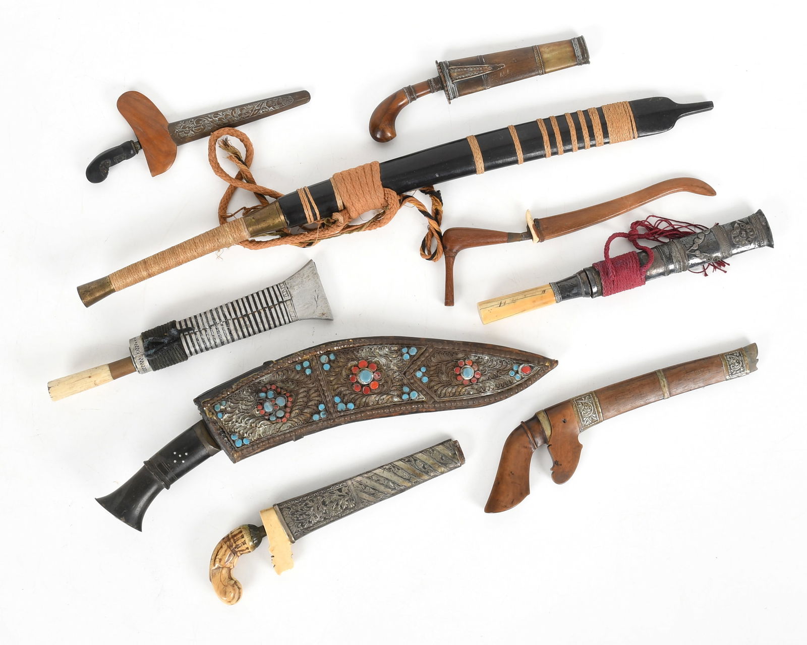 A Group of Ethnographic Knives, Daggers (1 of 14)