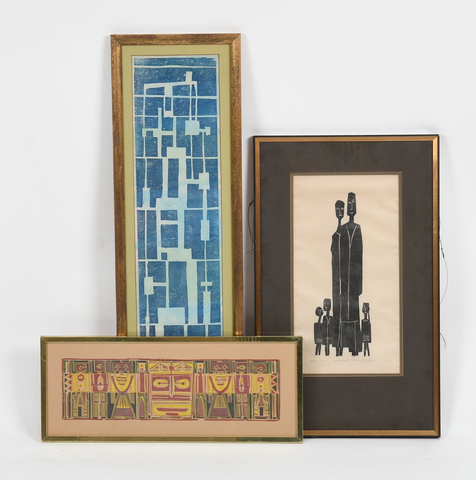 Abraham P. Hankins (1904 - 1963) Three Woodcut Prints (1 of 9)