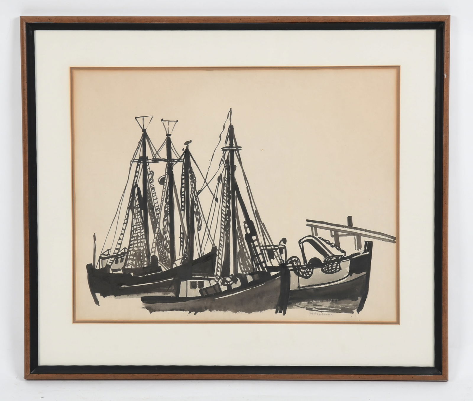 Abraham P. Hankins (1904 - 1963) Watercolor (1 of 5)