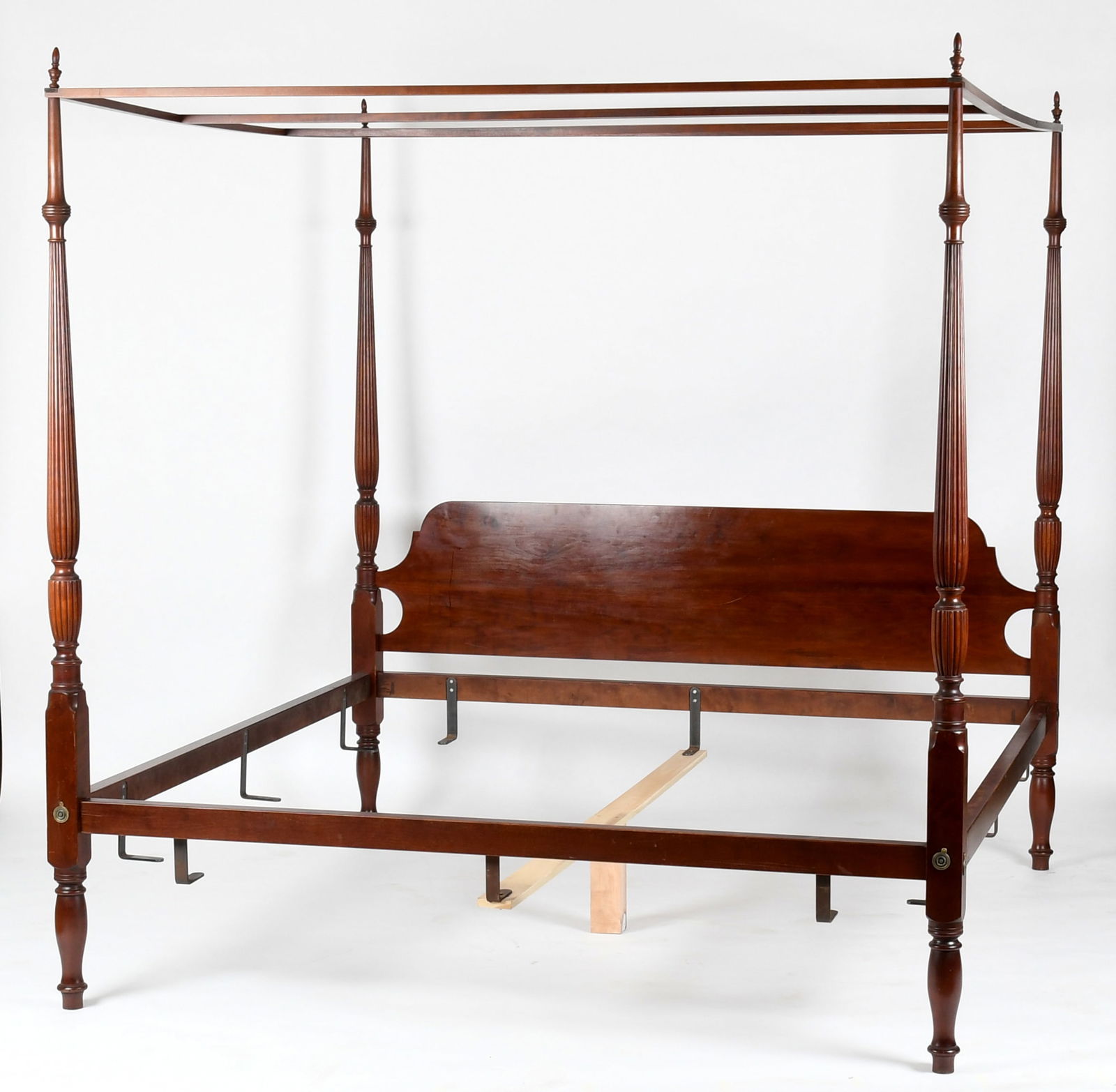 Eldred Wheeler King Size Cherry Federal Style Tester Bed (1 of 11)