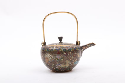 A Japanese Cloisonne Sake Pot
