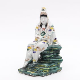 A Meiji Period Kutani Porcelain Figure