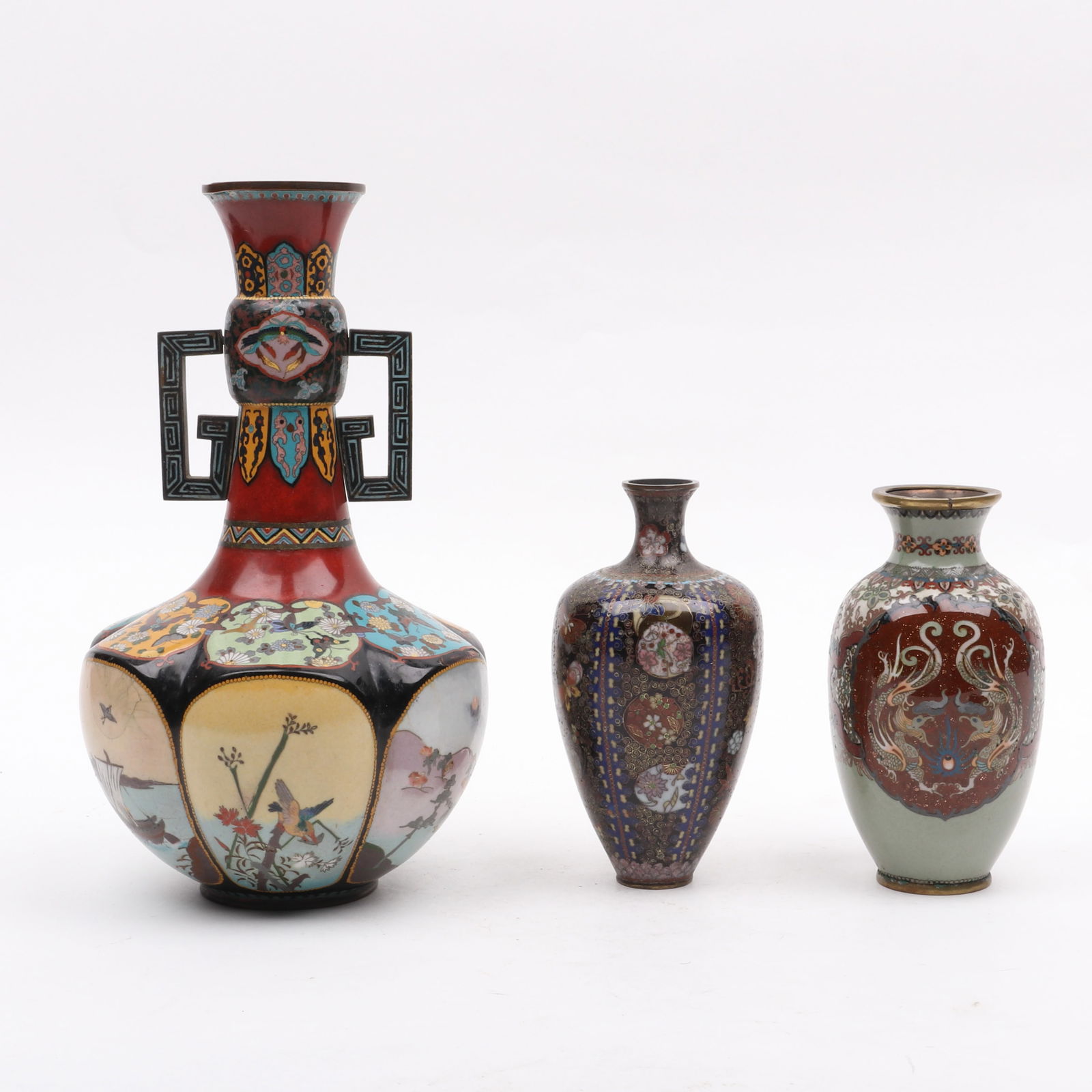 Three Pieces of Japanese Cloisonne (1 of 20)