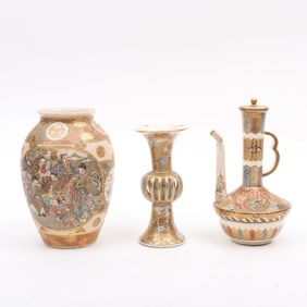 Three Pieces of Meiji Period Japanese Satsuma
