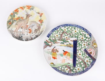 Two Japanese Imari Porcelain Chargers