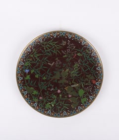 A Large Japanese Cloisonne Charger