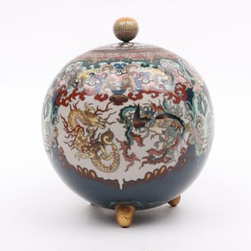 A Japanese Cloisonne Covered Jar