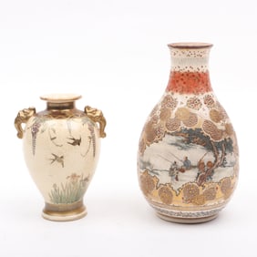 Two 19th Century Japanese Satsuma Vases