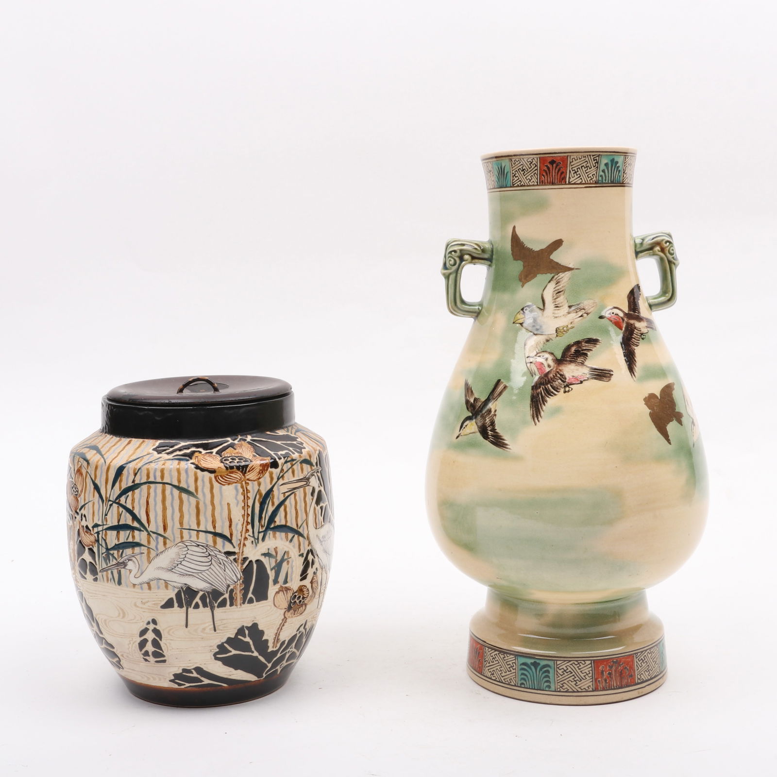 Two Pieces of Japanese Satsuma, Tanzan (1 of 20)