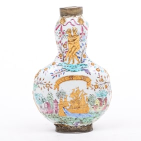 An 18th Century Chinese Export Enamel Snuff Bottle