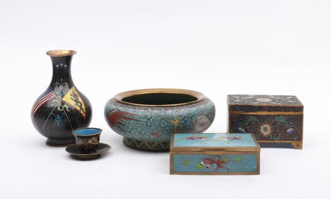 A Group of Chinese Cloisonne