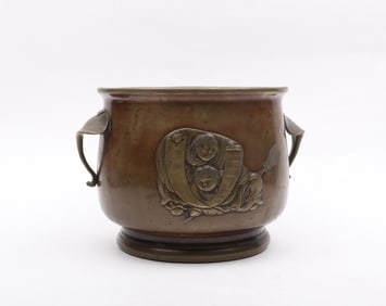 A Large Japanese Bronze Koro