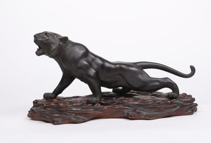 A Meiji Period Japanese Bronze Tiger