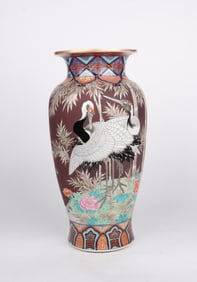 A Monumental Japanese Porcelain Vase