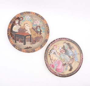 Two Japanese Studio Pottery Chargers