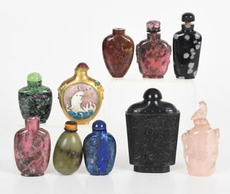 A Group of Ten Chinese Snuff Bottles