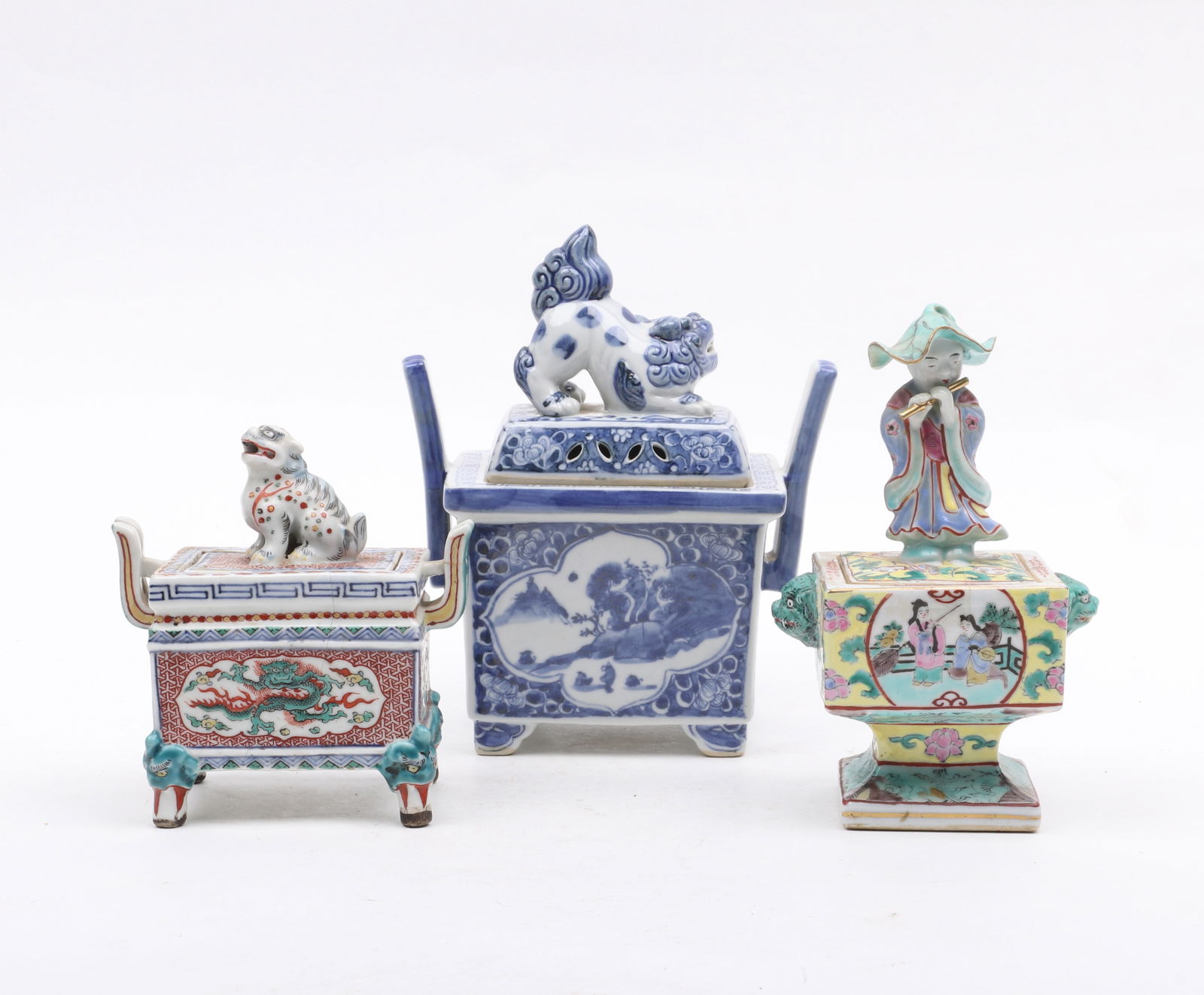 Three Porcelain Censers, Chinese and Japanese (1 of 19)