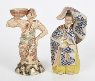 Two Japanese Satsuma Figures
