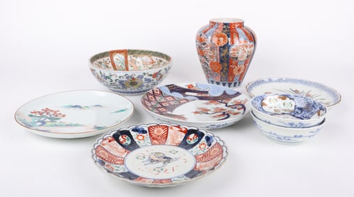A Large Group of Japanese Imari Porcelain