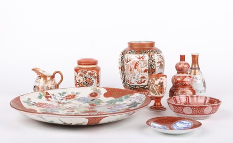 A Large Group of Japanese Kutani Porcelain
