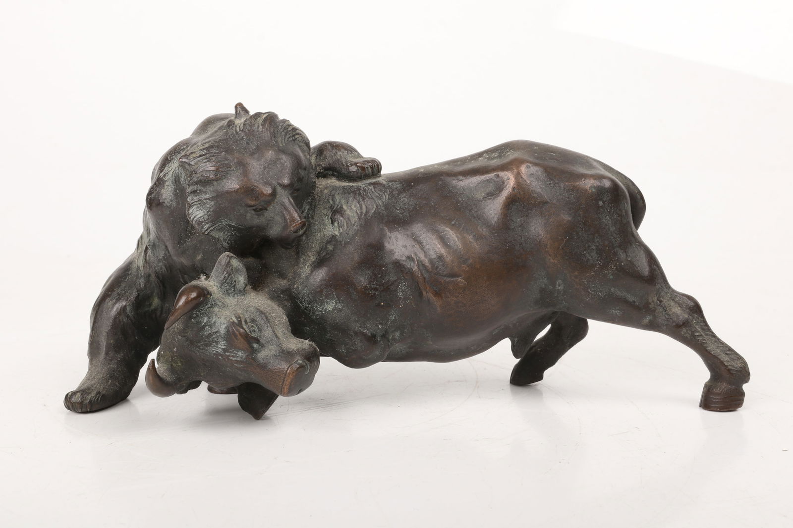 A Japanese Bronze Figural Group (1 of 5)