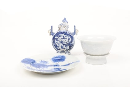 Three Pieces of Japanese Porcelain