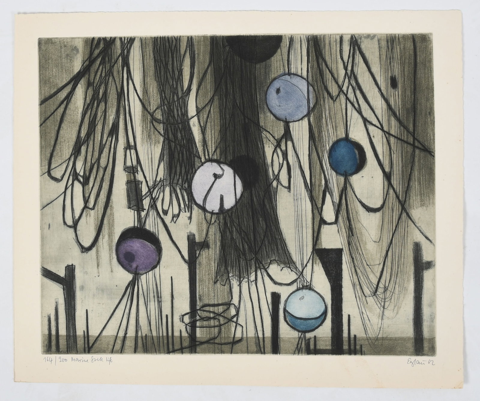 Otto Eglau (1917 - 1988) Etching (1 of 5)