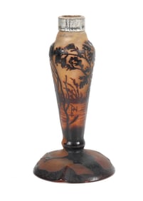 A French Cameo Glass Lamp Base
