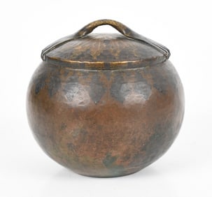 A French Dinanderie Covered Jar c. 1930