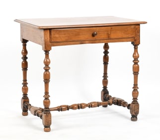 English Walnut Side Table, First Half 18th Century