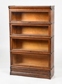 Macey Oak Sectional Barrister Bookcase, Early 20th Century