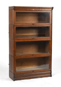 Lundstrom Oak Sectional Barrister Bookcase, Little Falls, New York
