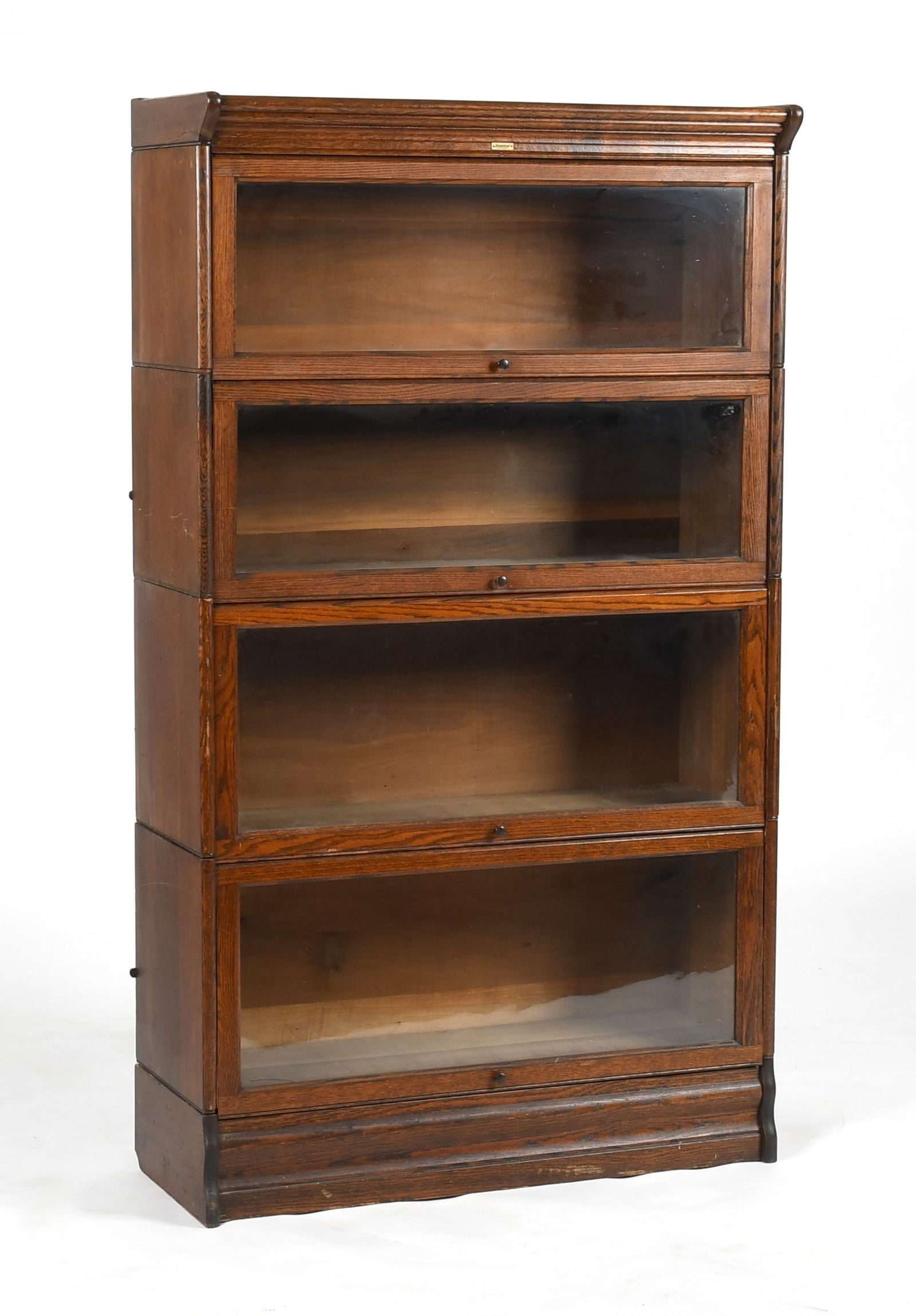 Lundstrom Oak Sectional Barrister Bookcase, Little Falls, New York (1 of 7)