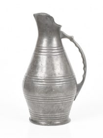 An 18th Century French Pewter Wine Ewer