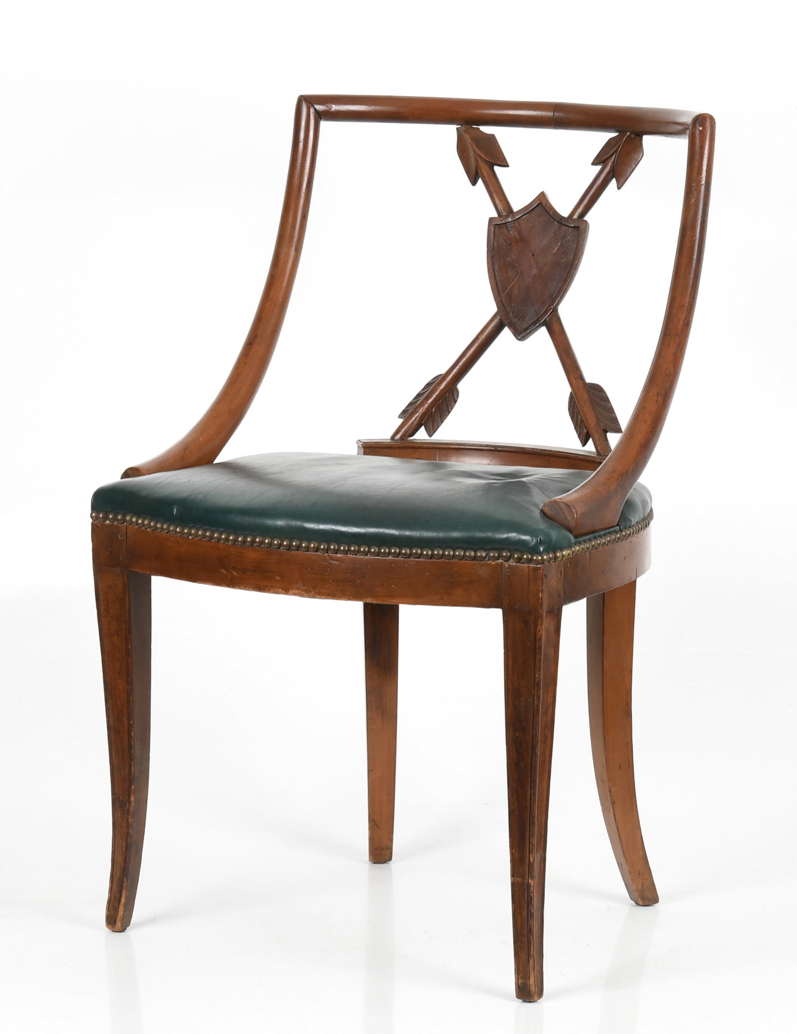 Directoire Style Carved Fruitwood Side Chair, 20th Century (1 of 9)