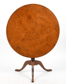 Swedish Alder Root Veneered Tilt-Top Breakfast Table, Late 18th Century